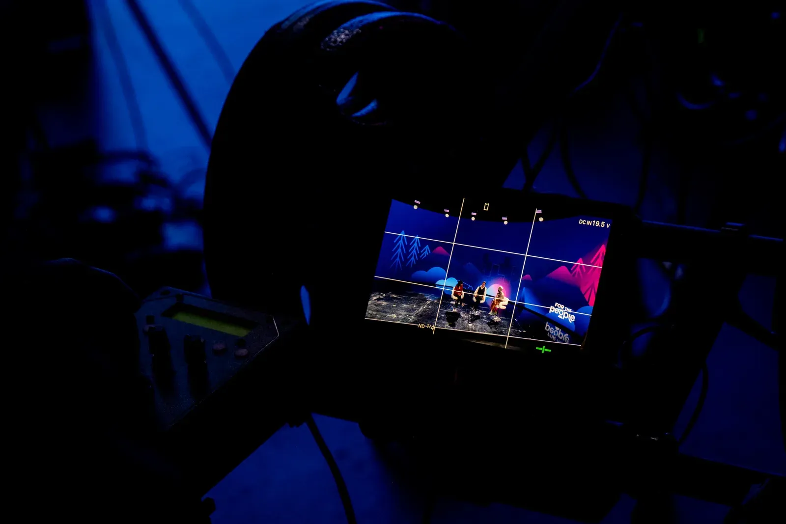 Detail of broadcast equipment and cabling
